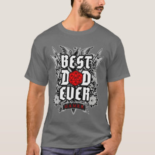 Camiseta Melhor Pai Ever RPG Fantasy Tabletop Role Jogar Jo