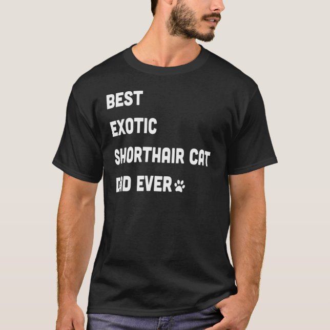 Camiseta Melhor Pai Exótico de Cabos Curtos (Frente)
