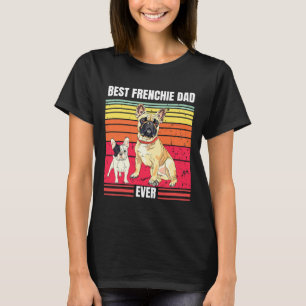 Camiseta Melhor Pai francês Alguma Vez Retro Vintage Sunset