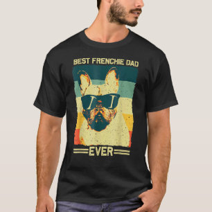 Camiseta Melhor Pai Francês Homens Padres Buldogue Francês