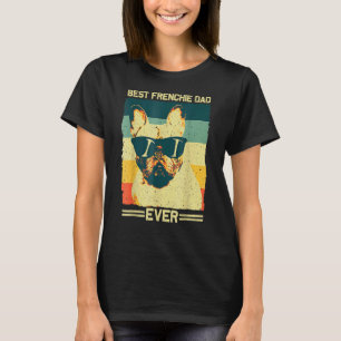Camiseta Melhor Pai Francês Homens Padres Buldogue Francês