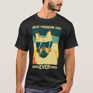Camiseta Melhor Pai Francês Homens Padres Buldogue Francês 