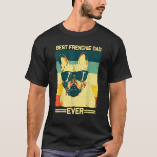 Camiseta Melhor Pai Francês Homens Padres Buldogue Francês