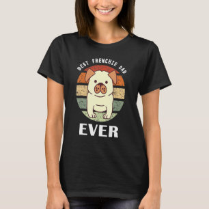 Camiseta Melhor Pai Francês Nunca Retro Vintage Sunset Fran