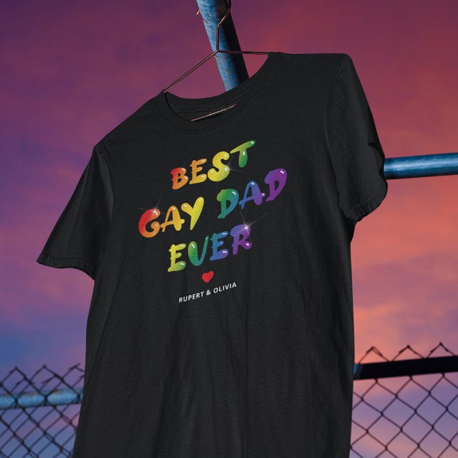 Camiseta Melhor Pai Gay de Todos o Dia dos Pais (Criador carregado)