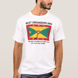 Camiseta MELHOR PAI GRENADINO Forte Corajoso Personalizado