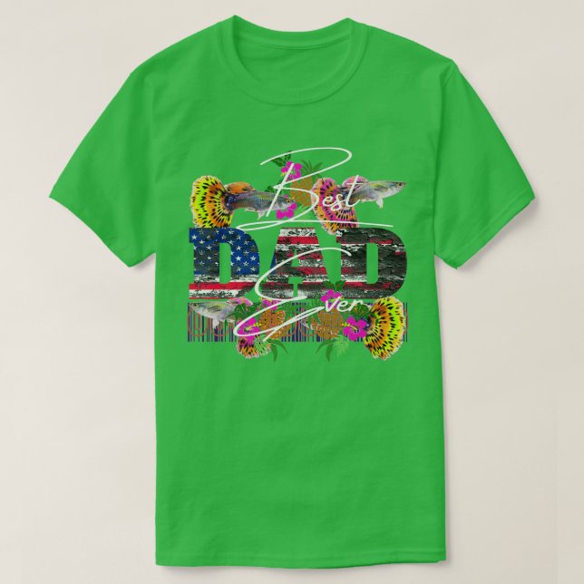 Camiseta Melhor Pai Guppy Ever 1 (Frente do Design)