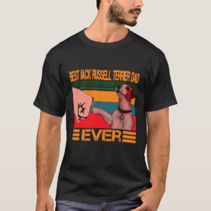 Camiseta Melhor Pai Jack Russell Terrier De Cães Pai