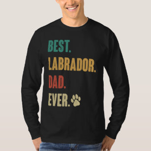 Camiseta Melhor Pai Labrador Cão Retriever Labrador
