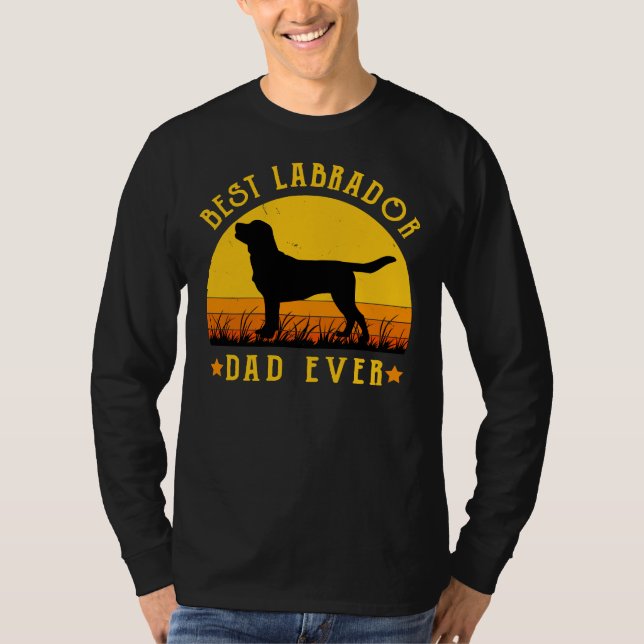 Camiseta Melhor Pai Labrador Já Pai Cão Labrador Fo (Frente)