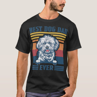 Camiseta Melhor Pai Lhasa Apso De Cão Engraçado Pai Pai