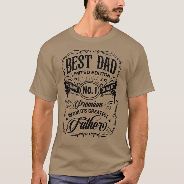 Camiseta Melhor Pai Limited Edition Premium Padre (Frente)