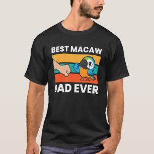 Camiseta Melhor Pai Macaw De Papagaio Macaw