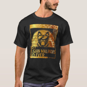 Camiseta Melhor Pai Malinois Belga Nunca pai de cão para ho