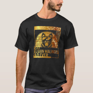 Camiseta Melhor Pai Malinois Belga Nunca pai de cão para ho