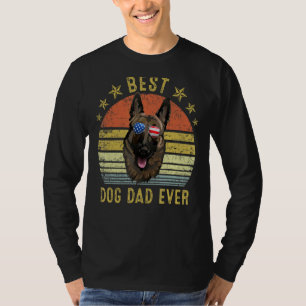 Camiseta Melhor Pai Malinois Belga Nunca Vintage