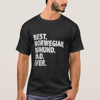 Camiseta Melhor Pai Norueguês De Buhund Pai De Proprietário