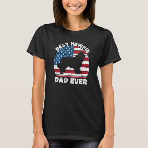 Camiseta Melhor Pai Novo Para Homens Newfy New-land Dog Ame