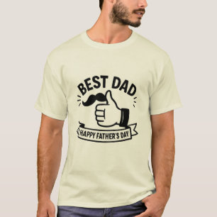 Camiseta Melhor Pai Nunca   Feliz Dia de os pais T-Shirt