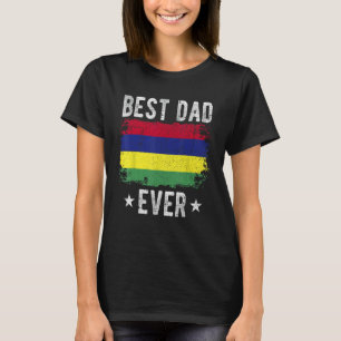 Camiseta Melhor Pai Nunca na Maurícia Sinalizador Melhor Pa