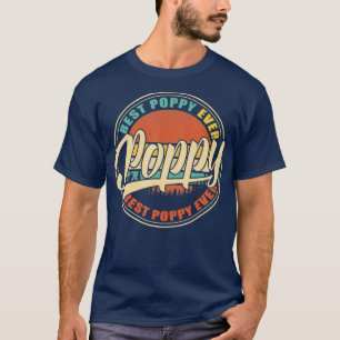Camiseta Melhor Pai Papoila Alguma Vez Vintage Retro Funny 
