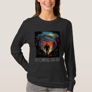 Camiseta Melhor Pai para Acampamento de Sempre hiking campi