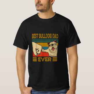Camiseta Melhor Pai para Buldog
