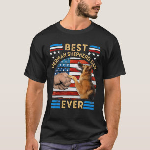 Camiseta Melhor Pai Pastor Alemão de Todos os Tempos Cachor