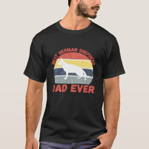 Camiseta Melhor pai Pastor Alemão de todos os tempos citaçã