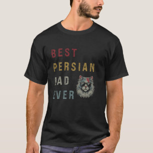 Camiseta Melhor Pai Persa de Todos os Tempos Gato Persa