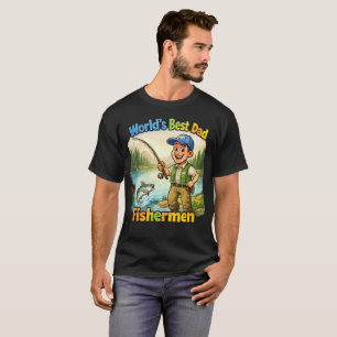 Camiseta Melhor Pai Pescador do Lago Ideia Divertida de Pre