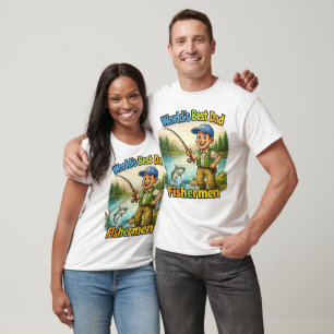 Camiseta Melhor Pai Pescador do Lago Ideia Divertida de Pre