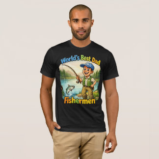 Camiseta Melhor Pai Pescador pelo Lago Divertida Ideia de P