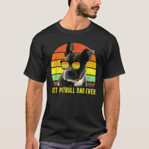Camiseta Melhor Pai Pitbull De Todos Os Bons Porcos Retro S