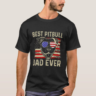 Camiseta Melhor Pai Pitbull de Todos os Tempos Dia dos Pais
