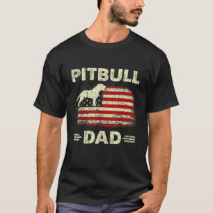 Camiseta Melhor Pai Pitbull do Mundo - Bandeira Americana 4