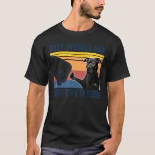 Camiseta Melhor Pai Pitbull para Caninos Dia de os pais par