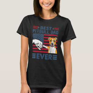 Camiseta Melhor Pai Pitbull para Menores Cão de Vintagem