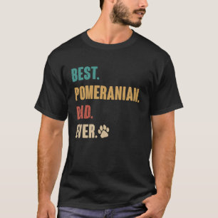 Camiseta Melhor Pai Pomeraniano Nunca Pom Cão
