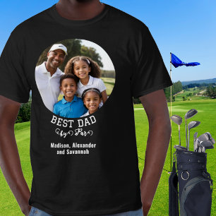 Camiseta Melhor Pai Por Par Foto Golfe Dia dos Pais