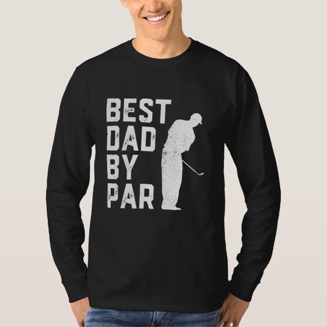 Camiseta Melhor Pai Por Par Golf Lover Presente Para Homens (Frente)