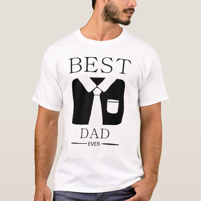 Camiseta "Melhor Pai" - Presente perfeito para Dia (Frente)