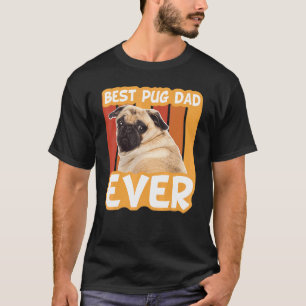 Camiseta Melhor Pai Pug Americano Bandeira Americana 4 De J