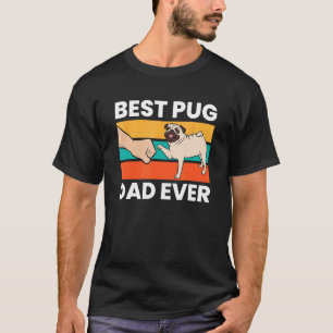 Camiseta Melhor Pai Pug de Sempre Cachorro Divertido