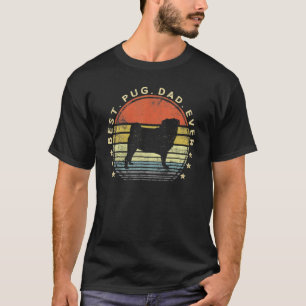 Camiseta Melhor Pai Pug de Sempre Dia dos Pais Cachorro Pug