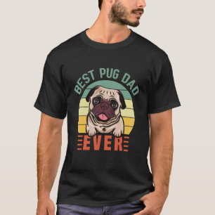 Camiseta Melhor Pai Pug de Todos os Tempos Cachorro Vida