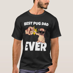 Camiseta Melhor Pai Pug de Todos os Tempos Presente Engraça
