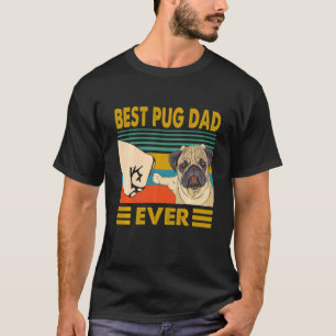 Camiseta Melhor Pai Pug do Mundo Eu Amo Meu Cachorro