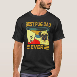 Camiseta Melhor Pai Pug Fofo de Todos os Tempos Orgulhoso V