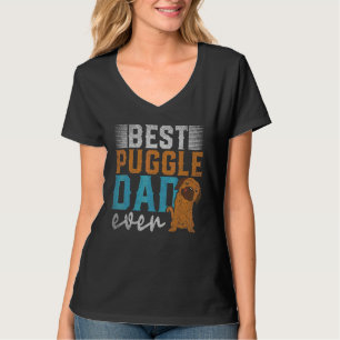 Camiseta Melhor Pai Puggle de Todos os Tempos Homem Cachorr
